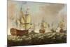 A Naval Engagement-Richard Paton-Mounted Giclee Print