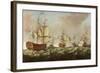 A Naval Engagement-Richard Paton-Framed Giclee Print