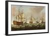 A Naval Engagement-Richard Paton-Framed Giclee Print