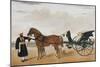 A Nawab Standing by His Horse Drawn Gharry or Carriage Attended by His Groom Bearing a Chauri-Shaikh Muhammad Amir Of Karraya-Mounted Giclee Print