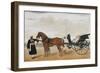 A Nawab Standing by His Horse Drawn Gharry or Carriage Attended by His Groom Bearing a Chauri-Shaikh Muhammad Amir Of Karraya-Framed Giclee Print