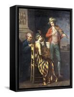 A Neapolitan Musical Party-David Allan-Framed Stretched Canvas