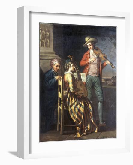 A Neapolitan Musical Party-David Allan-Framed Giclee Print