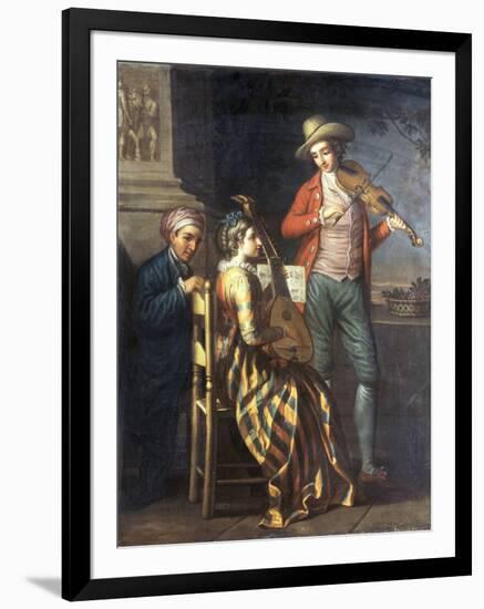 A Neapolitan Musical Party-David Allan-Framed Giclee Print