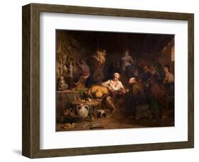 A Neapolitan Saint Manufactory, 1832 (Oil on Canvas)-Thomas Uwins-Framed Giclee Print