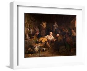 A Neapolitan Saint Manufactory, 1832 (Oil on Canvas)-Thomas Uwins-Framed Giclee Print