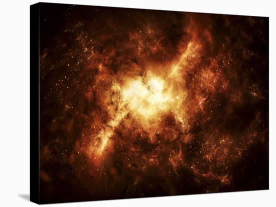 A Nebula Surrounded by Stars-Stocktrek Images-Stretched Canvas