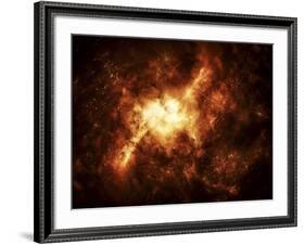 A Nebula Surrounded by Stars-Stocktrek Images-Framed Photographic Print