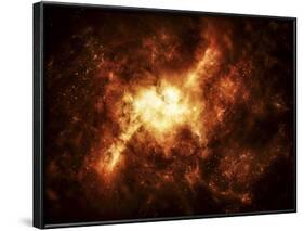 A Nebula Surrounded by Stars-Stocktrek Images-Framed Photographic Print