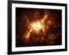 A Nebula Surrounded by Stars-Stocktrek Images-Framed Photographic Print