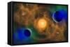 A Nebulous Alien Planetary Star System-null-Framed Stretched Canvas