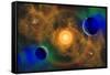 A Nebulous Alien Planetary Star System-null-Framed Stretched Canvas