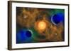 A Nebulous Alien Planetary Star System-null-Framed Art Print