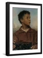 A Negro Boy holding a Casket-William Henry Hunt-Framed Giclee Print