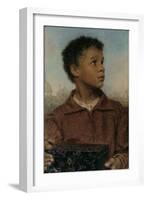 A Negro Boy holding a Casket-William Henry Hunt-Framed Giclee Print