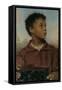 A Negro Boy holding a Casket-William Henry Hunt-Framed Stretched Canvas