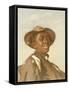 A Negro, Head and Shoulders-Frank Buchser-Framed Stretched Canvas