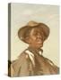 A Negro, Head and Shoulders-Frank Buchser-Stretched Canvas