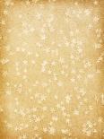 Christmas Decoration Hanging over Old Paper Background-A_nella-Art Print