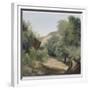 A Nemi : le chemin au soleil-Pierre Henri de Valenciennes-Framed Giclee Print