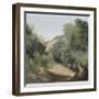 A Nemi : le chemin au soleil-Pierre Henri de Valenciennes-Framed Giclee Print