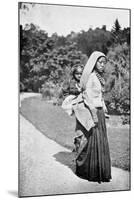 A Nepalese Woman with Her Child, C1910-null-Mounted Giclee Print