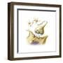 A Nerve Synapse Showing the Release of Neurotransmitters-null-Framed Art Print