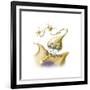 A Nerve Synapse Showing the Release of Neurotransmitters-null-Framed Art Print