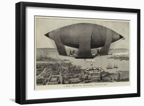 A New American Navigable War-Balloon-null-Framed Giclee Print