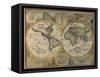 A New and Accurat Map of the World, 1651-John Speed-Framed Stretched Canvas