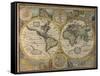A New and Accurat Map of the World, 1651-John Speed-Framed Stretched Canvas