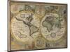 A New and Accurat Map of the World, 1651-John Speed-Mounted Giclee Print