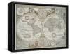 A new and accurate map of the world, 1676-John Speed-Framed Stretched Canvas