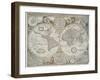 A new and accurate map of the world, 1676-John Speed-Framed Giclee Print