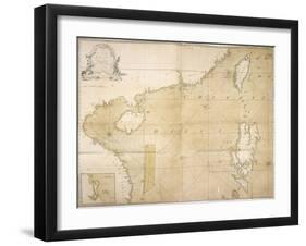 A New and Correct Chart of the Coast of China, 1740-null-Framed Giclee Print