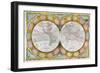 A New and Correct Map of the World, 1770-97-Robert Wilkinson-Framed Premium Giclee Print