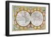 A New and Correct Map of the World, 1770-97-Robert Wilkinson-Framed Giclee Print