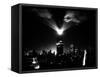 A New Beacon Lights Atop the Empire State Building-null-Framed Stretched Canvas