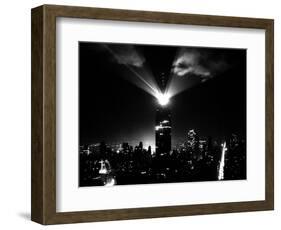 A New Beacon Lights Atop the Empire State Building-null-Framed Photographic Print
