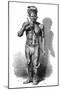 A New Caledonian Flute Player, C. 1870-null-Mounted Art Print