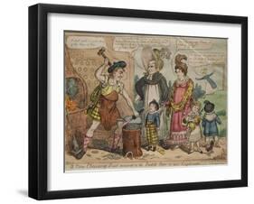 A New Chancery Suit Removed to the Scotch Bar or More Legitimates, 1819-Isaac Robert Cruikshank-Framed Giclee Print