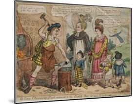 A New Chancery Suit Removed to the Scotch Bar or More Legitimates, 1819-Isaac Robert Cruikshank-Mounted Giclee Print