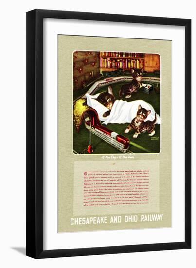 A New Day-A New Train-Charles Bracker-Framed Giclee Print