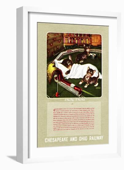 A New Day-A New Train-Charles Bracker-Framed Giclee Print