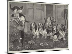 A New Dog-Fancy, the Bassett Hounds-null-Mounted Giclee Print