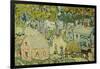 A New England Village-Maurice Brazil Prendergast-Framed Giclee Print