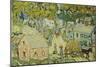 A New England Village-Maurice Brazil Prendergast-Mounted Giclee Print