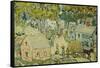 A New England Village-Maurice Brazil Prendergast-Framed Stretched Canvas