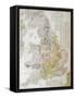 'A New Geological Map of England and Wales with the Inland Navigations, Exhibiting the Districts…-null-Framed Stretched Canvas