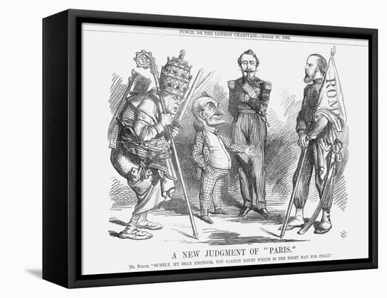 A New Judgement of Paris, 1862-John Tenniel-Framed Stretched Canvas